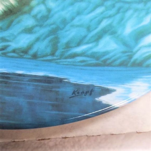 Vintage The Polar Bear Collector Plate Artist Paul Krapf Dominion China LTD - Picture 4 of 10